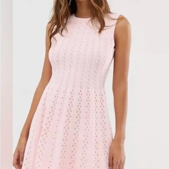 Ted Baker Knitted Flippy Skater Dress Size 5 - Picture 3 of 3